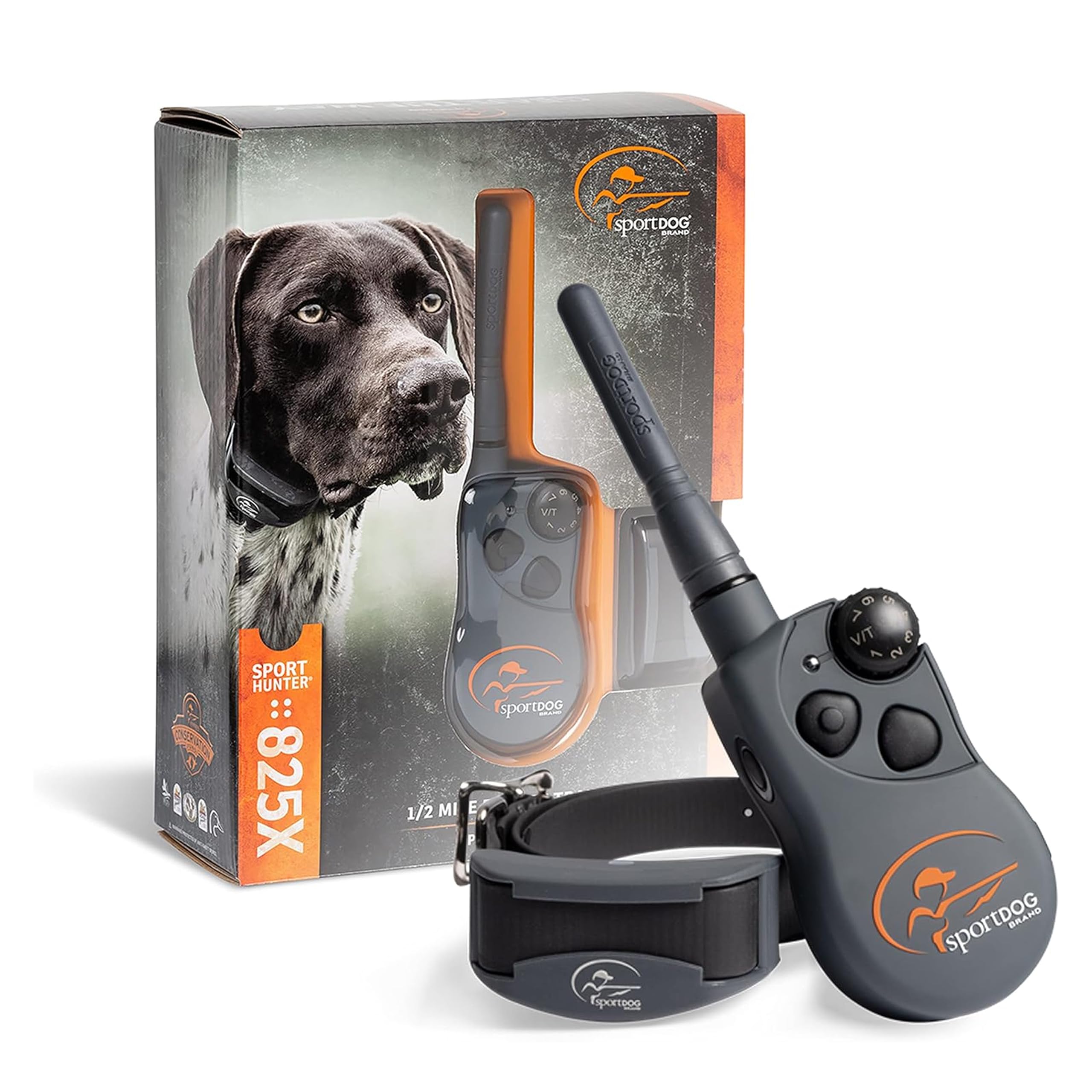 SportDOG SportHunter 825X - Remote Training Collar - Half-Mile Range Trainer - Waterproof Dog E-Collar - Quick-Charge Battery - Static, Vibration, & Tone Modes
