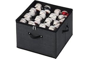 Mayniu 16-Pair Foldable Shoe Storage Box Bin Cub Containers with Clear Cover, Closet Organizers and Storage for Shoes, Sneakers, Sandal and High Heeled (Black)