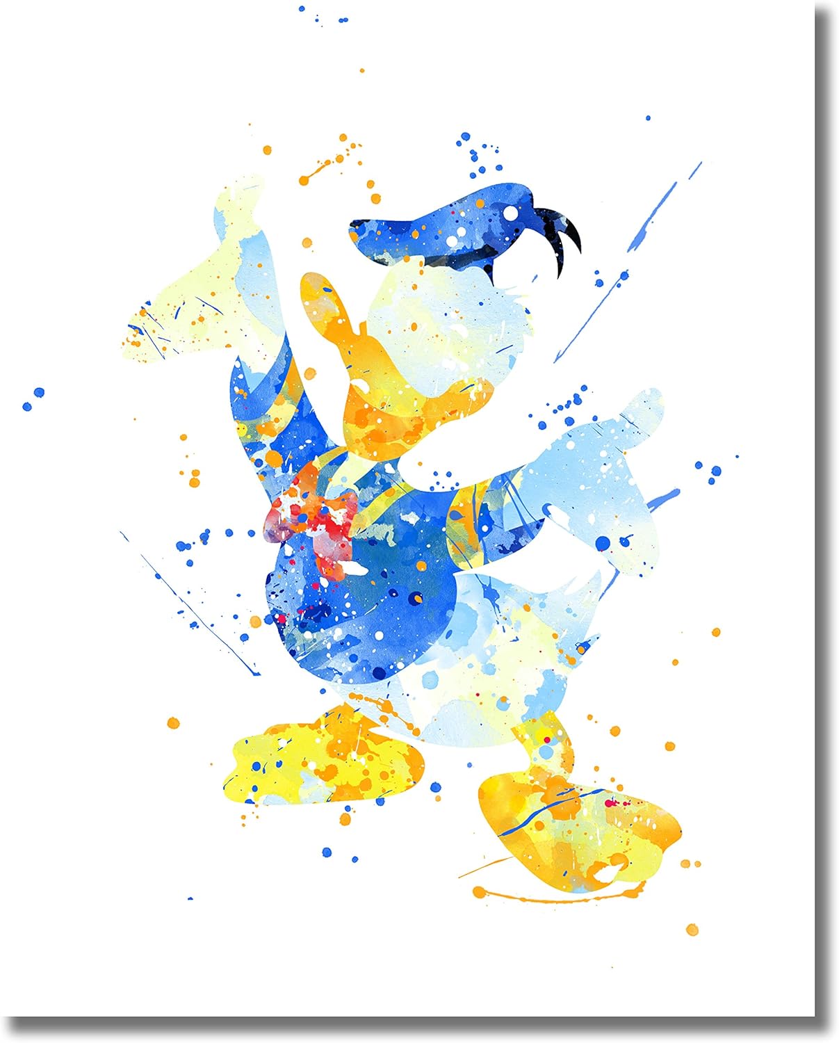 Amazon ミッキーマウス ウォールアート 水彩ポスター プリント 6枚セット 8インチ X 10インチ 写真 ミッキーミニー ドナルド ダック グーフィー 冥王星 インテリア オンライン通販