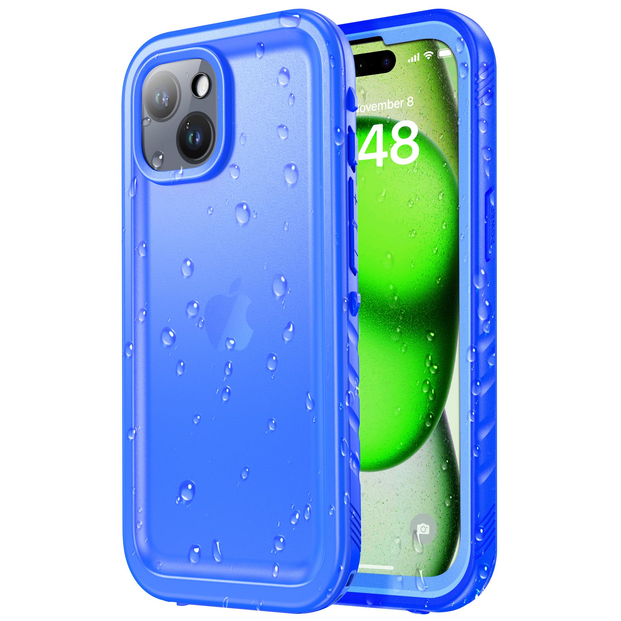 SPORTLINK for iPhone 15 Plus Case Waterproof - Shockproof Heavy Duty Front and Back Cover [Built in Screen/Camera Protector] 360 Full Body Protective [Dustproof][IP68 Underwater]-6.7" Blue