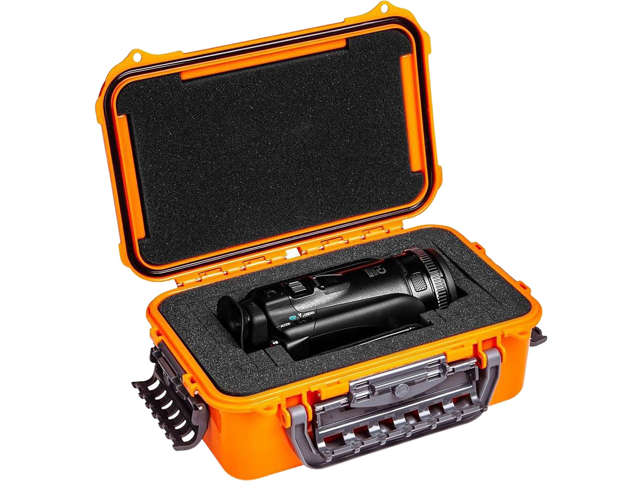 PLANO Waterproof Case- Orange with Foam,Waterproof, Outdoor, Storage, Scope protection, Gear, Dry Box IP66, camping, photography, DustProof and Shock Proof Utility Container