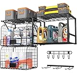 ThreeHio Garage Shelf Wall Mounted with Wire