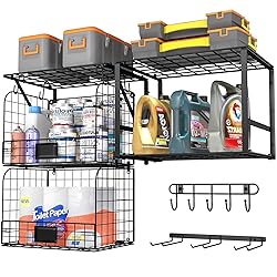 ThreeHio Garage Shelf Wall Mounted with Wire