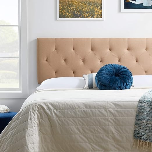 LUCID MidRise Upholstered HeadboardAdjustable Height from 34” to 46
