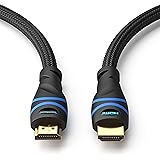 BlueRigger 4K HDMI Cable (3 Feet, Black, 4K 60Hz, High Speed, Nylon Braided)