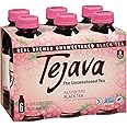 Tejava Raspberry Black Tea, 6 Pack 16.9 oz PET, Unsweetened, Ready-to-Drink Premium Iced Tea