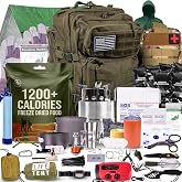 TacPreps Bug Out Bag Backpack Survival Kit, Prepper Emergency Survival Gear | 45L Army Backpack, 72 Hour Survival Kits Military Grade, Emergency Food, Water Filter, First Aid Kit, Shelter, Survival Tools