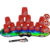 Speed Stacks | Sport Stacking Competitor, Red - 12 Cups, Holding Stem, With GX Timer And Mat | WSSA Approved