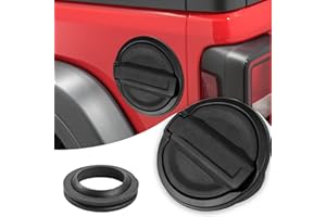 JECAR Gas Cap Fuel Door Gas Tank Cover for Jeep Wrangler JL 2018 2019 2020 2021 2022 2023 2024 Sport Rubicon Sahara & Unlimited 2-Door 4-Door