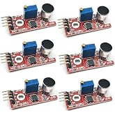 FainWan 6Pcs High Sensitivity Microphone Sensor AVR PIC Sound Detection Module for Ar-duino