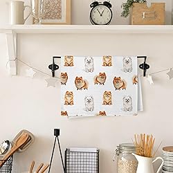 Yorhifa Pomeranian Gifts Kitchen Towels, Pomeranian