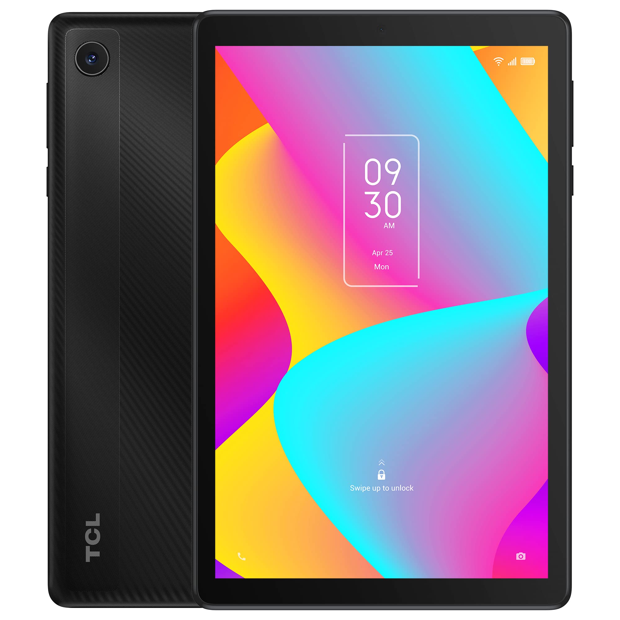 TCL TAB 8 Wi-Fi Android Tablet, 8 Inch HD Display, 3GB+32GB (Up to 512GB), 4080mAh Battery, Basic Tablet Android 11, Prime Black