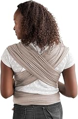 Moby Elements Taupe Baby Wrap Carrier Newborn to Toddler 16.5ft view 6