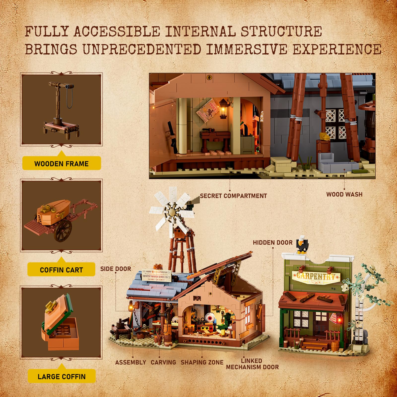 Lumibricks Western Carpentry Workshop Bauset 3