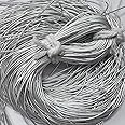 Embroiderymaterial Metallic Gimp French Bullion Wire Coil for Beading Pearls, Jewelry Making, Embroidery and Craft (1MM Thick /45.72 Yards/Silver/ 100 Gram)