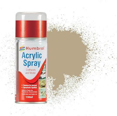 Humbrol Modellers Spray Paint AD6237 Desert Tan 237 150ml
