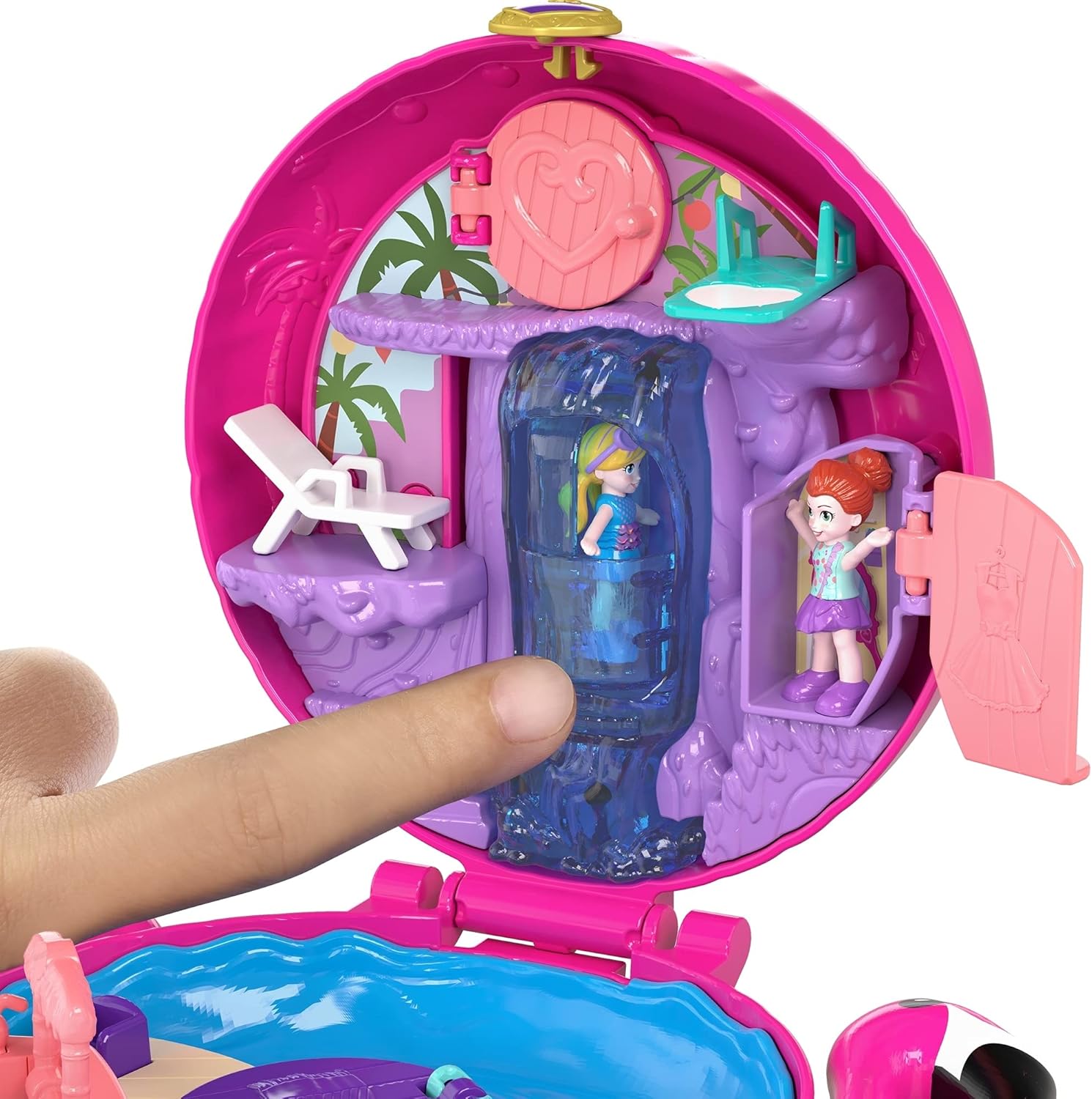Amazon ポーリーポケット マテルpollyポケットbigポケット世界 フラミンゴ おもちゃ おもちゃ