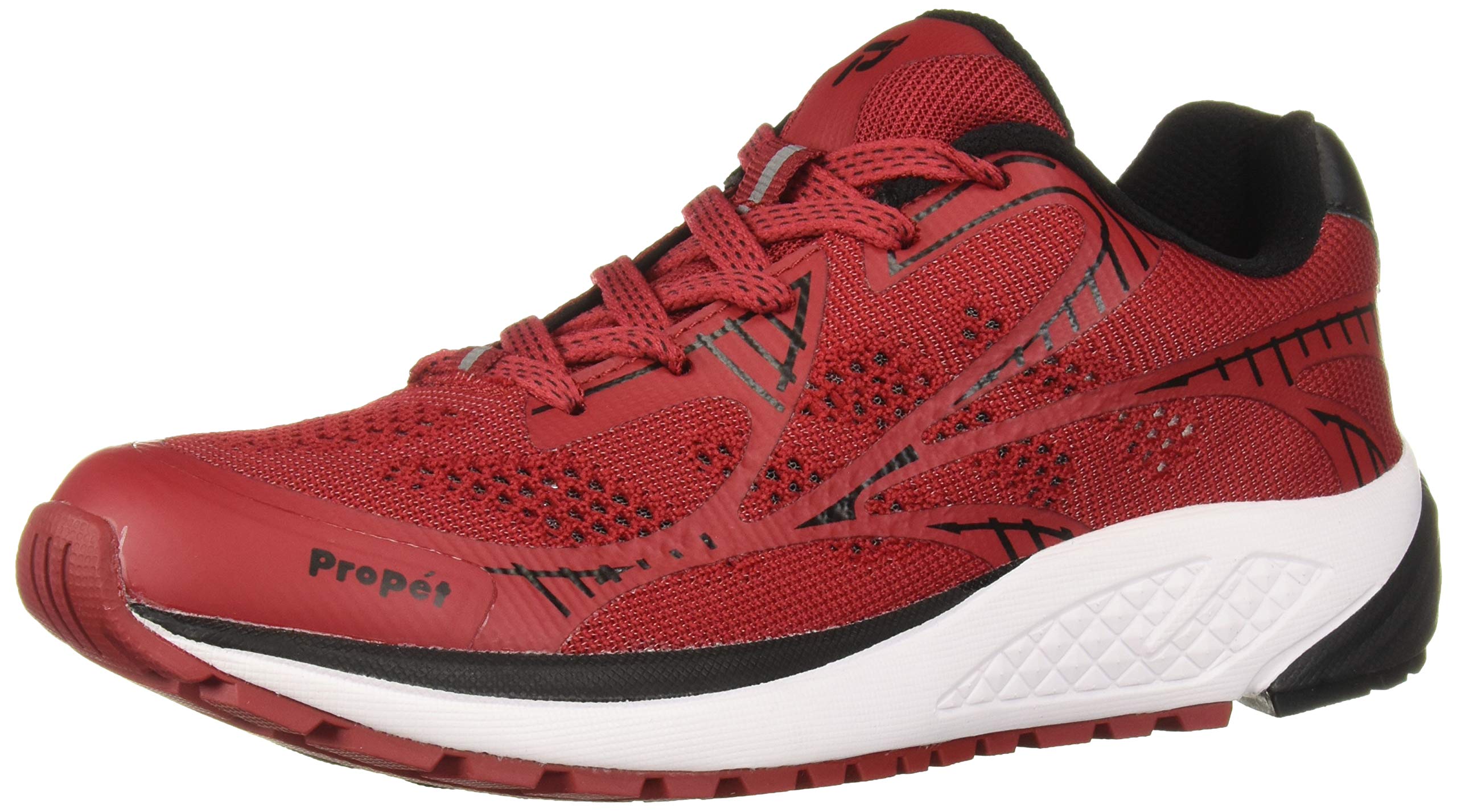 Propét Women’s One LT Shoe, Red/Black, 05H D US
