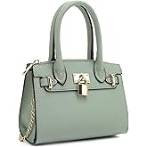 EVVE Women's Evening Bag Party Clutches Mini Satchel Purses Cocktail Prom Handbags with Chain and Lock