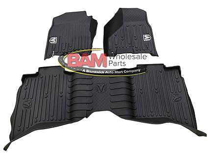 2013 2017 Dodge Ram Quad Cab Black High Wall All Weather Floor Mats Oem Mopar