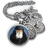 St. Paisios of Mount Athos Keychain, Necklace or Clip, Patron Saint, Orthodox Gift