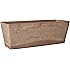 Arcadia Garden Products PSW Fensterkasten – Aus Recyceltem Kunststoff/Stein/Holz, Zementfarbe, 44,5x17,8x15,2 Cm, Ohne Ablaufloch (bohrbar)