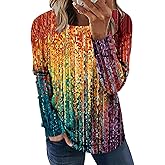 onlypuff Long Sleeve Shirts for Women Fall Fashion Tops Clothing