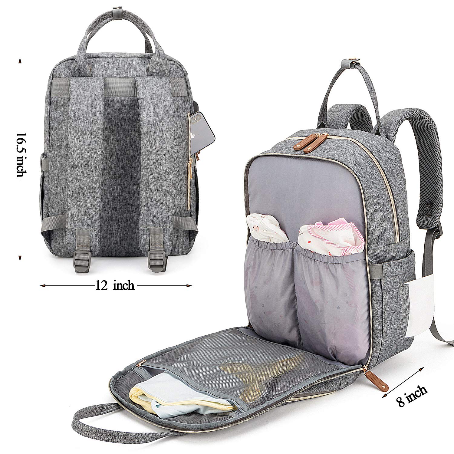nappy bag with usb charger