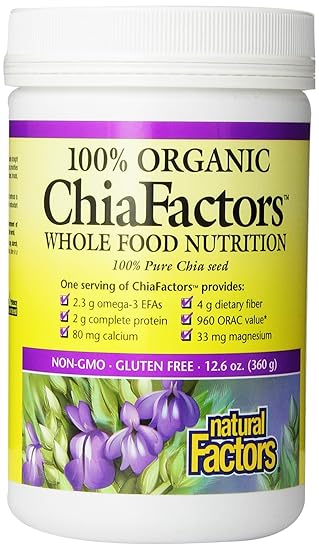 Amazon.com: Natural Factors – chiafactors, 100% Pure Chia ...
