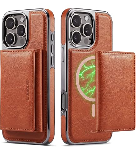 SZHAIYU K1 Magnetische Handyhülle Für IPhone 15 Pro – 2-in-1 Mit RFID-Brieftasche & Ständer, Leder