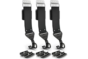 Borgen Bike Wall Mount Horizontal for E-Bikes, MTB & Road Bicycle Wall Mount with Support Brackets, Suitable as Bike Rack Garage Bike Storage Shed and Bicycle Storage Indoor Set of 3