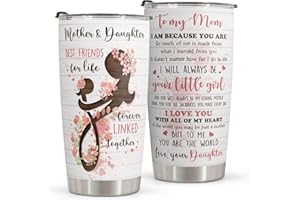 Macorner Mothers Day Gifts - Birthday, Christmas Gifts for Mom - Mothers Day Gifts For Mom From Daughter - - Stainless Steel Tumbler 20oz - Symbol Daughter and Mom Tumbler 20 oz