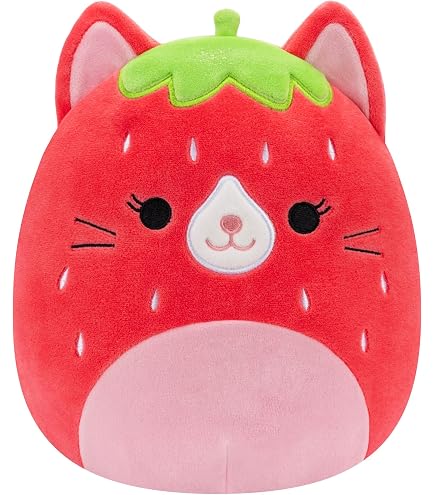 Squishmallows Peluche Ufficiale - Cleary La Fragola, 30 Cm, Super Morbido E Coccoloso