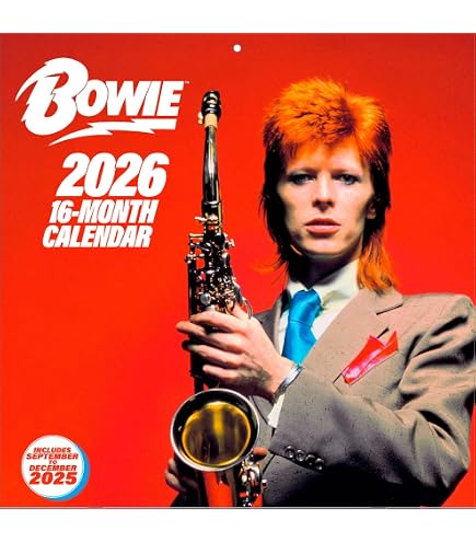 Amazon.com: 2026 Square Wall Calendar - David Bowie 12 x 12 Inch