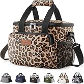 Lifewit Medium Lunch Bag Insulated Lunch Box Soft Cooler Cooling Tote for Adult Men Women, Leopard 12-Can (9L)