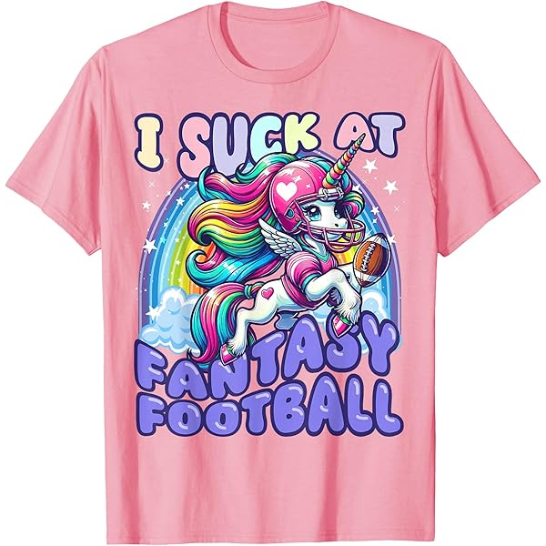 Amazon.com: I Suck at Fantasy Football Unicorn Rainbow Loser Men