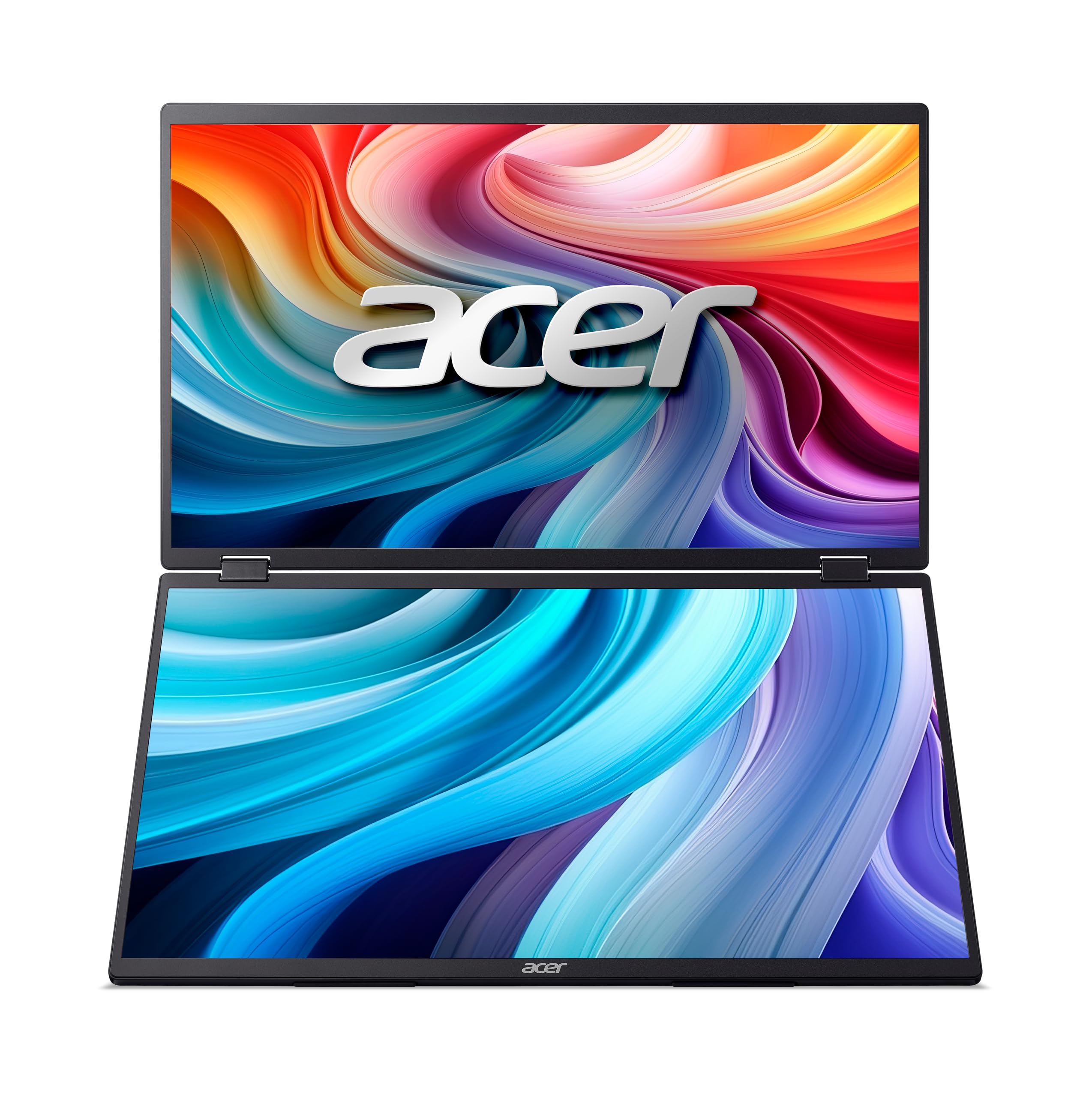 Acer, PD3, Dual Tragbarer Monitor, 18,5 Zoll, Full HD IPS Display, 100 Hz, USB Typ C, HDMI, Schwarz, PD193QE