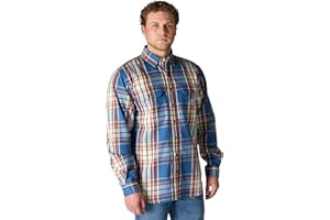 Carhartt Men's Flame Resistant Loose Fit Midweight Twill Plaid Shirt