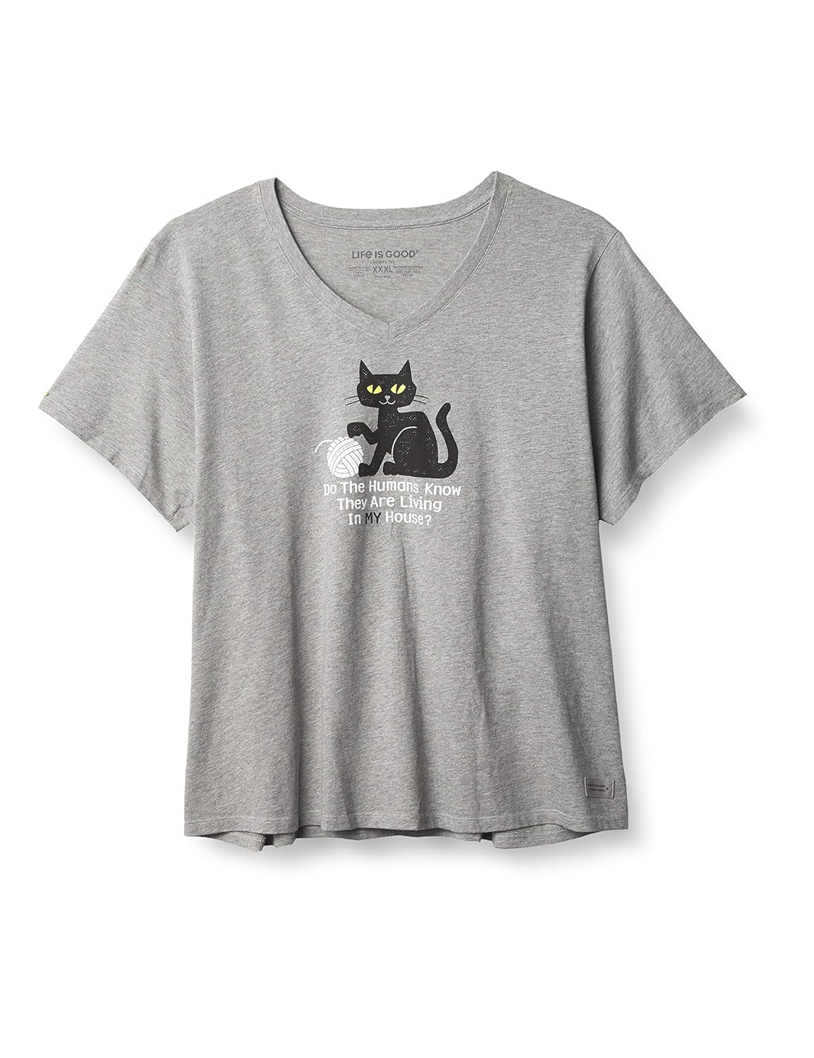 Life is Good Women's Crusher VNeck Graphic TShirt Amazon.in Clothing & Accessories