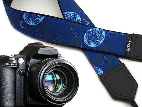 Correa de cámara de las Tortugas. Azul y blanco Blue - Cámara ...