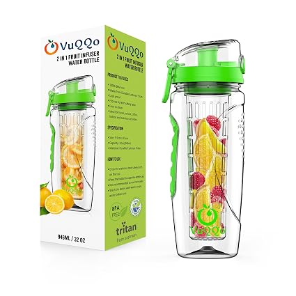 Bouteille Deau Avec Infuseur à Fruits Sans Bpa Durable Et étanche Idéale Pour Les Activités Dintérieur Et Dextérieur Grand Format 946 Ml