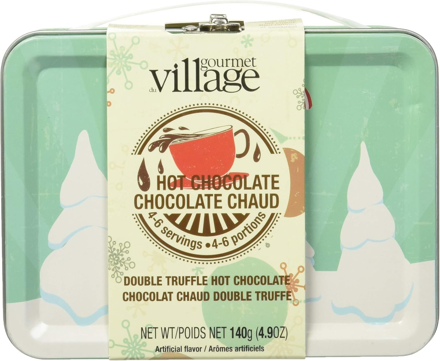 Gourmet du Village Hot Chocolate & Lunch Box Gift Set Santa, 140 Grams