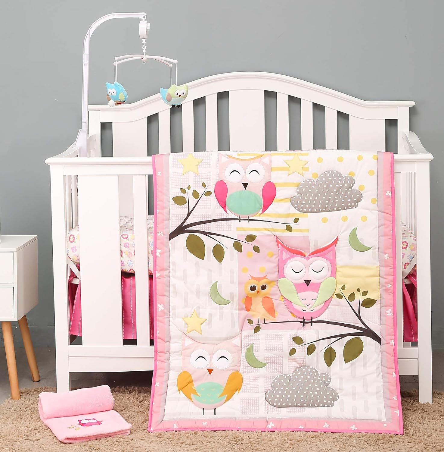 5 piece cot bedding set