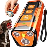 YUYQA Dog Bark Deterrent Device, 3X Ultrasonic Anti Barking, 6 Training Modes 23 FT Range Barks No More Indoors Outdoors Beha