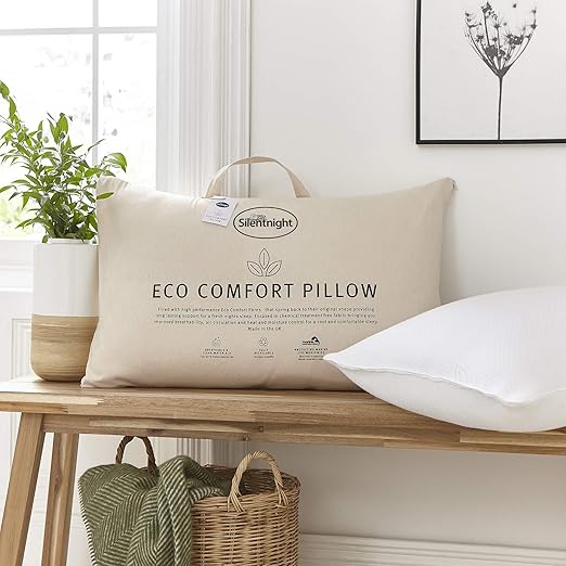Silentnight Eco Comfort Pillow Soft White 74 X 45cm Amazon Co