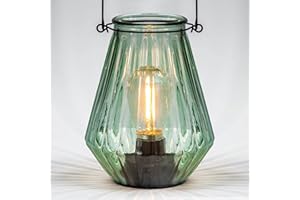 MJ PREMIER Battery Operated Lamp Hanging,Cordless LED Table Lamp with Timer, Decorative Lantern Lights Outdoor Indoor Decor for Patio/Home/Hallway/Deck/Spareroom/Bedroom/Tabletop/Fireplace/Vintage Style (LGreen)