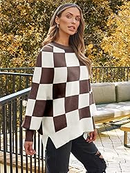 LILLUSORY Women's Oversized Batwing Sweaters 2025
