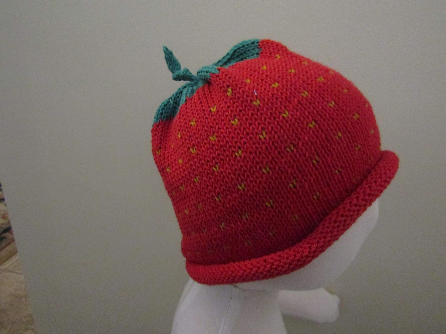 baby strawberry hat