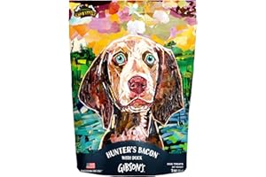 Wild Meadow Farms Gibson’s Hunter’s Bacon with Duck - Human Grade USA Soft Jerky Dog Treats, 3 oz