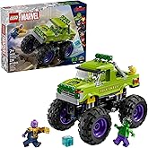 LEGO Marvel The Hulk Truck vs. Thanos - Monster Truck Building Toy for Kids 7+ - Includes Hulk & Thanos Toy Minifigures - Creative Birthday Gift Idea for Girls and Boys - 76312